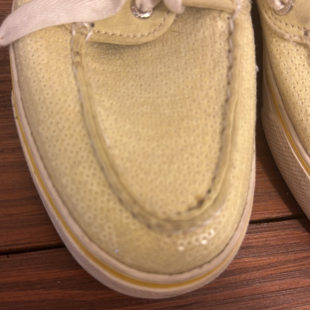 Yellow sequins sperrys - Picture 10 of 12